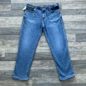 38x33 NWOT Lands End Square Rigger Jeans Mens Blue Traditional Fit Stretch Waist